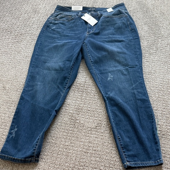 Judy Blue Denim - Judy Blue Dark Blue Relaxed Fit Mid Rise Jeans